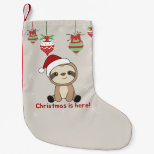 Sloth Christmas Snow Winter Animals Sloths Small C Stocking