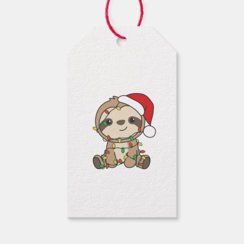 Sloth Christmas Winter Animals Sloths Gift Tags