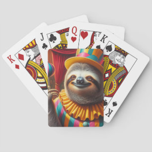 Sloth Clown Poker Cards