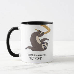 Sloth Coffee Mug - Funny Quirky Pun Custom Mug