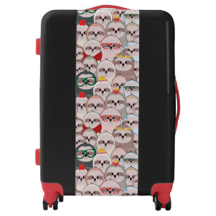Sloth Comic Pattern Luggage