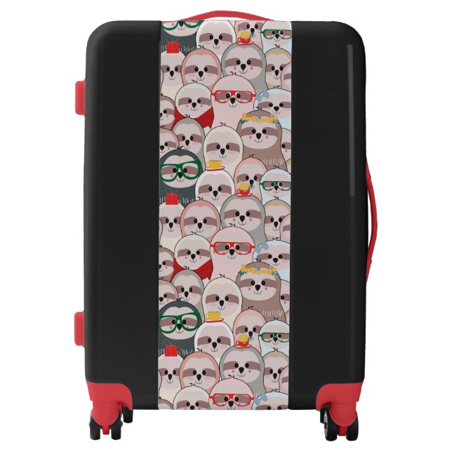 Sloth Comic Pattern Luggage (Front)
