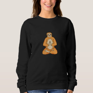 sloth costume adult yoga relaxation meditating slo sweatshirt