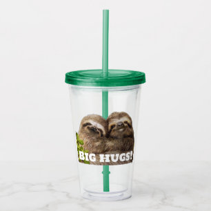 Sloth Couple Acrylic Tumbler