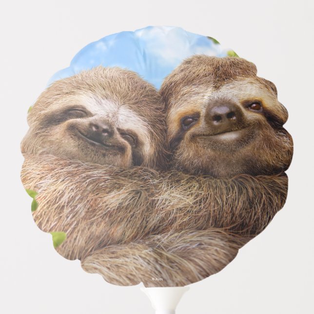 Sloth Couple Balloon (Front)