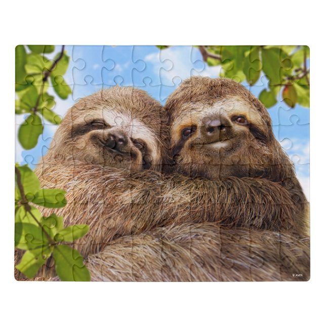 Sloth Couple Jigsaw Puzzle (Puzzle Horizontal)
