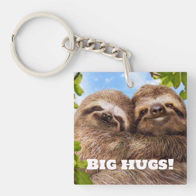 Sloth Couple Keychain (Front)
