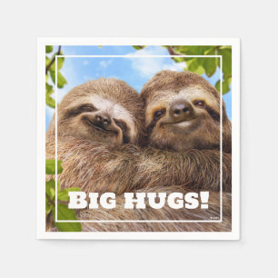Sloth Couple Napkins