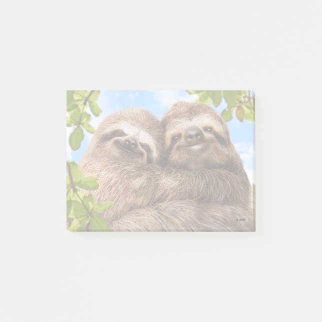 Sloth Couple Post-it Notes (Front)