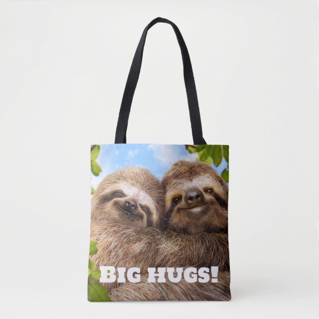 Sloth Couple Tote Bag (Front)