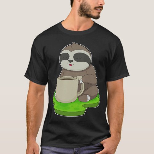 Sloth Cup Coffee T_Shirt