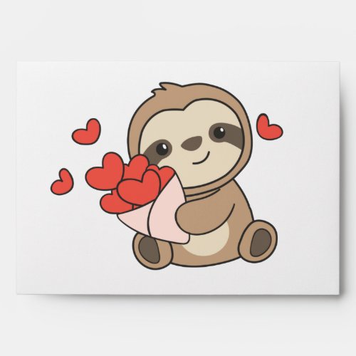 Sloth Cute Animals With Hearts Favorite Animal Env Envelope