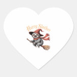 Sloth Cute Halloween Witch Funny Essential T-Shirt Heart Sticker