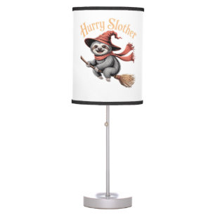 Sloth Cute Halloween Witch Funny Essential T-Shirt Table Lamp
