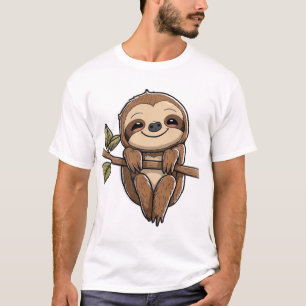 Sloth Cute Sloth Cute Cartoon  T-Shirt