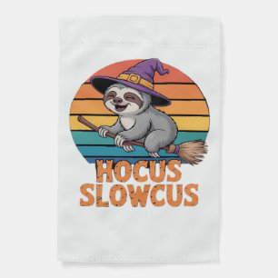 Sloth Cute Witch Funny Halloween Essential T-Shirt Garden Flag