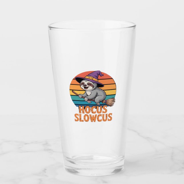 Sloth Cute Witch Funny Halloween Essential T-Shirt Glass (Front)