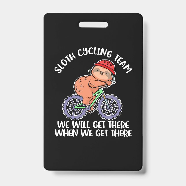 Sloth Cycling Team Badge (Front)