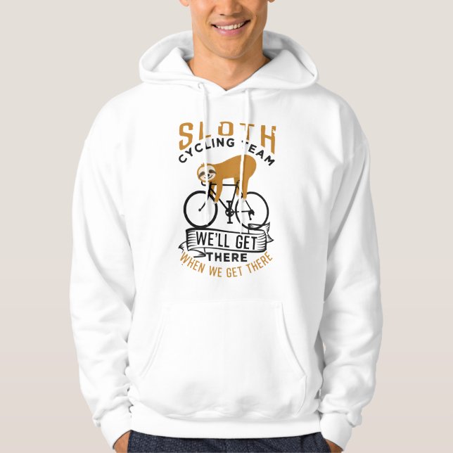 Sloth Cycling Team   Hoodie (Front)
