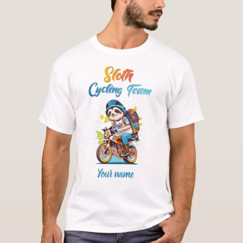 Sloth Cycling Team T_Shirt