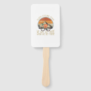 Sloth Cycling Team We Well Get There When We Get T Hand Fan