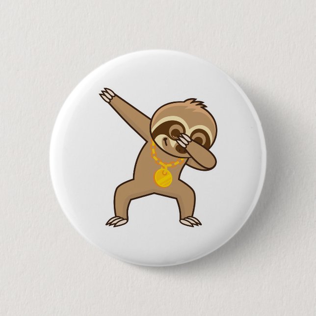 Sloth dab  button (Front)