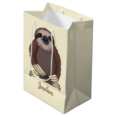 Sloth Design Medium Gift Bag