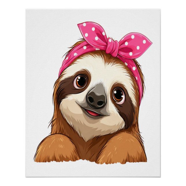 Sloth  Design Sloth Poster (Front)