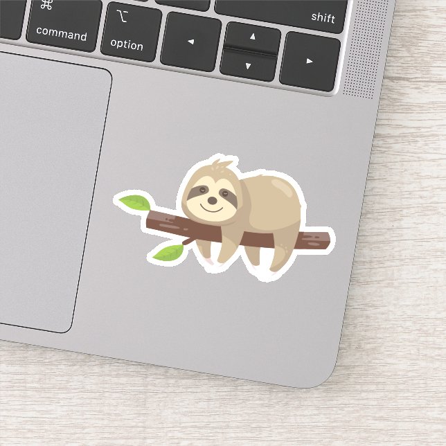 Sloth Die Cut Sticker #1 (Detail)