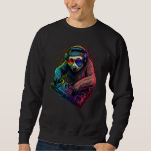 Sloth DJ  4 Sweatshirt
