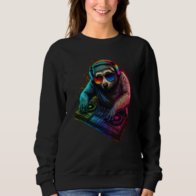 Sloth DJ Sweatshirt (Front)