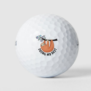 Sloth Doing My Best Golf Balls