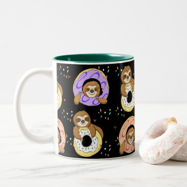 Sloth Donut Love Coffee Mug (With Donut)
