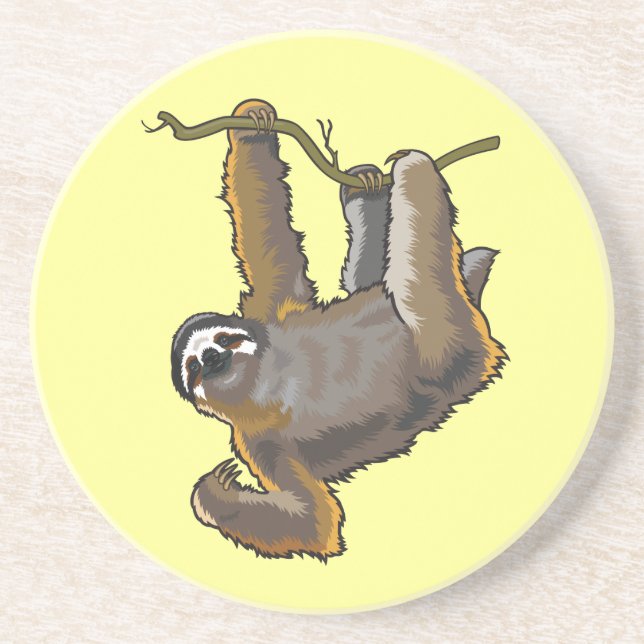 sloth drink coaster (Front)