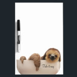 Sloth Dry Erase Board<br><div class="desc">What's more fun to write a grocery or To-Do list on than a dry erase board with a sloth? This dry erase board can be set up anywhere from the refrigerator to a desk and provide the perfect space to write. Even when writing a hectic To-Do list, the sloth's message...</div>
