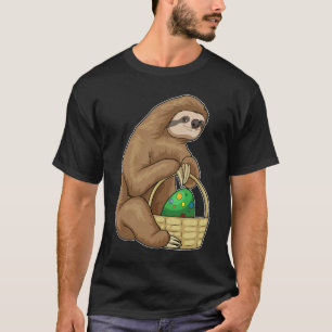 Sloth Easter Easter egg Basket T-Shirt