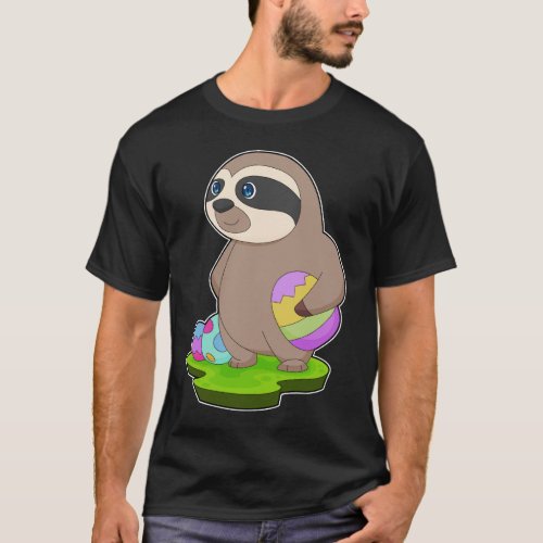 Sloth Easter Easter eggs T_Shirt