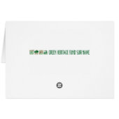 Sloth eating hibiscus flower cards (Back Horizontal)
