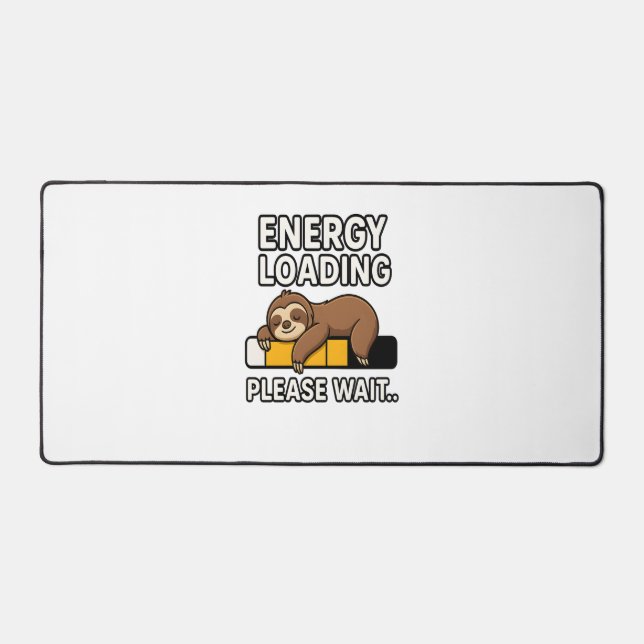 Sloth Energy Saving Mood Desk Mat (Front)