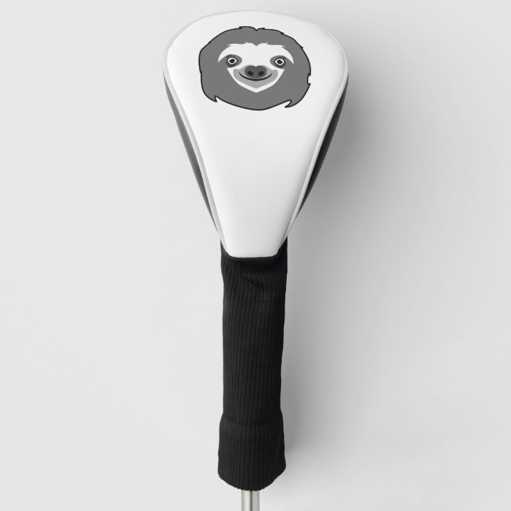 Sloth Face Golf Head Cover Zazzle