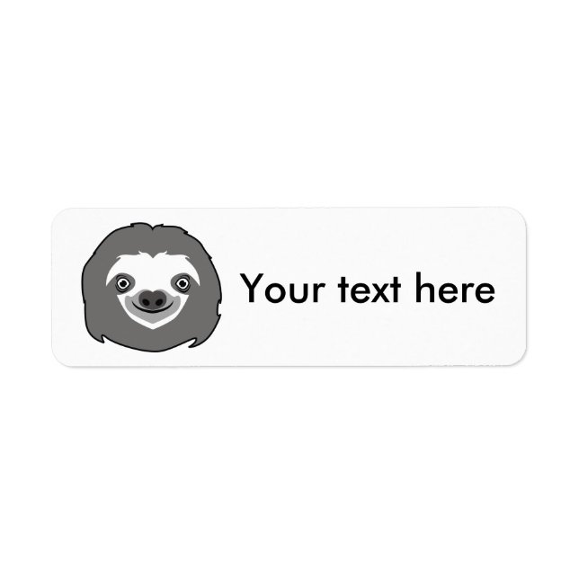 Sloth Face Label (Front)