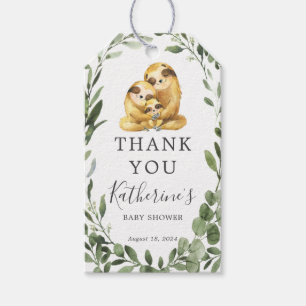 Sloth Family Baby Shower Favor Tag