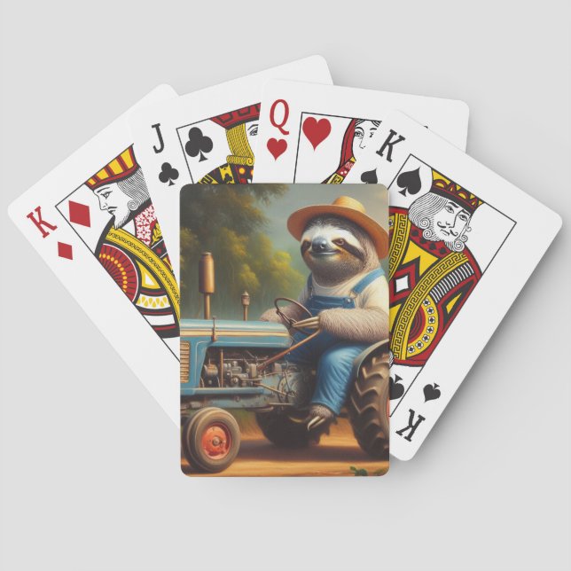 Sloth Farmer Poker Cards (Back)