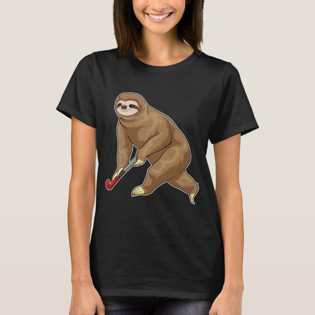 Sloth Field hockey Hockey stick T-Shirt (Front)