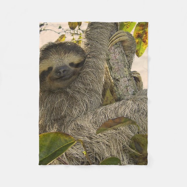 sloth fleece blanket (Front)