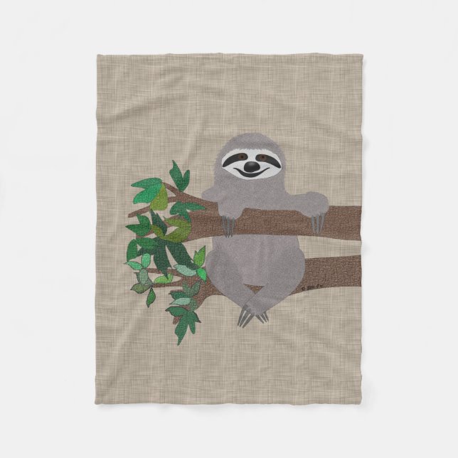 Sloth Fleece Blanket (Front)