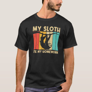Sloth For Kids Boys Lazy Sloth Animal T-Shirt