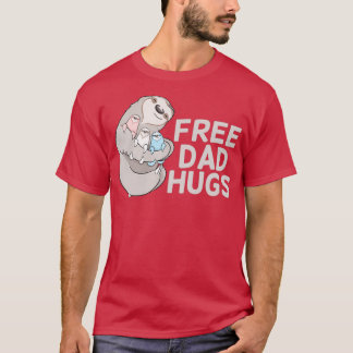 Sloth Free Dad Hugs Trans Pride T-Shirt
