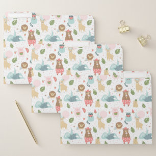 Sloth & Friends Pattern File Folder