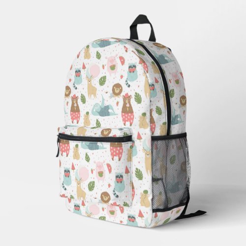 Sloth  Friends Pattern Printed Backpack